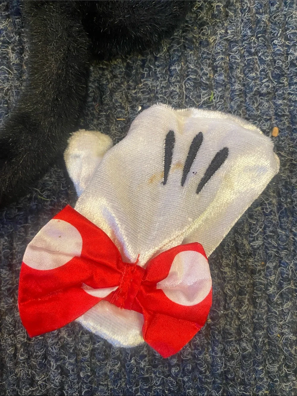 Disney Black Minnie Mouse Ear Headband with Red Polka Dot Bow